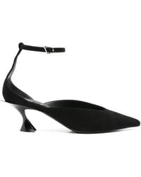 Mugler - 55Mm Fang Ankle-Strap Pumps - Lyst