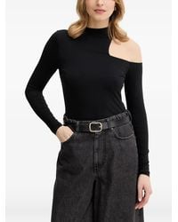 Guess - One-Shoulder Long-Sleeve Top - Lyst