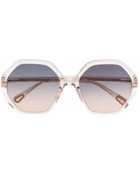 Chloé - Esther Oversized-Frame Sunglasses - Lyst