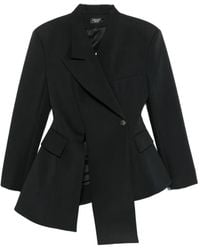 A.W.A.K.E. MODE - Asymmetric-Hem Single-Breasted Blazer - Lyst
