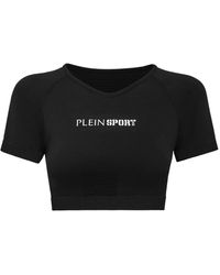 Philipp Plein - T-Shirt Crop À Design Sans Coutures - Lyst