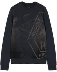 PUMA - Graphic-print Cotton-blend Sweatshirt - Lyst
