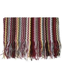 Missoni - Zigzag-Pattern Fringed Scarf - Lyst