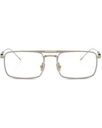 Brunello Cucinelli - Brille Mit Eckigem Gestell - Lyst