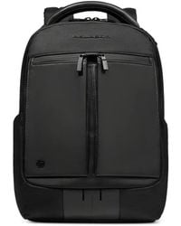 Piquadro - Sac À Dos À Plaque Logo - Lyst
