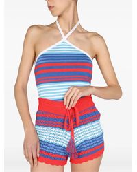 Gallo - Striped Halter-Neck Top - Lyst