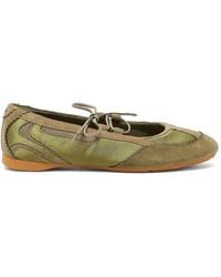 DIESEL - D-Mile Lace-Up Ballet Flats - Lyst