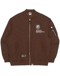 Aape By A Bathing Ape - Moonface Zipped Bomber Jacket - Lyst