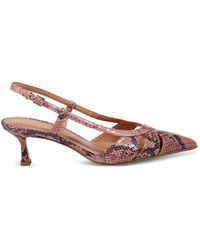 Sergio Levantesi - Snake-Effect Strap Pumps - Lyst