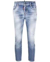 DSquared² - Cropped-Jeans - Lyst