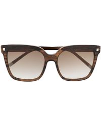 Calvin Klein Gafas de sol con montura cuadrada - Marrón