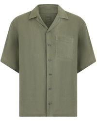 120% Lino - Short-Sleeved Linen Shirt - Lyst