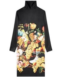 Dries Van Noten - Floral-Print Silk Dress - Lyst