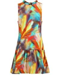 Marie Oliver - Robe Courte Marilyn À Imprimé Abstrait - Lyst