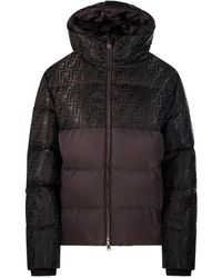 Fendi - Jacquard Ff Hooded Ski Jacket Clothing - Lyst