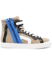 Pierre Hardy - 112 Panelled Suede Sneakers - Lyst