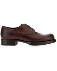 Prada - Chaussures En Cuir À Lacets - Lyst