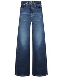 Lois - Faded Wide-Leg Jeans - Lyst