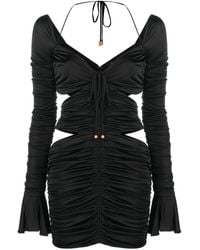Blumarine - Ruched Jersey Mini Dress - Lyst