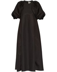 Noir Kei Ninomiya - Midi-jurk Met Pofmouwen - Lyst