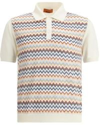 Missoni - Poloshirt Mit Zickzackmuster - Lyst