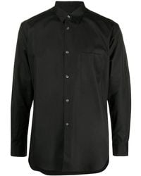 Comme des Garçons - Pointed Collar Cotton Shirt - Lyst