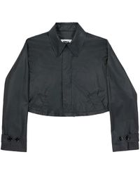MM6 by Maison Margiela - Cropped Trench Jacket - Lyst