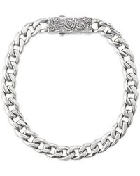 Emanuele Bicocchi - Panzerarmband Mit Rosen-Gravur - Lyst
