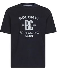 Brunello Cucinelli - Camiseta de canalé con cuello redondo - Lyst