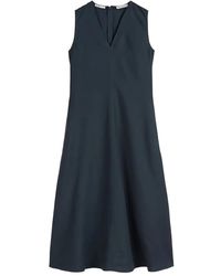 Marc O' Polo - V-Neck Sleeveless A-Line Midi Dress - Lyst