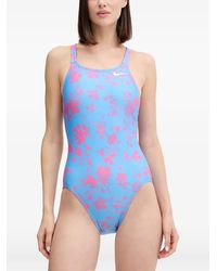 Nike - Floral-Print Swimsuit - Lyst