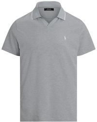 Ralph Lauren - Logo-embroidered V-neck T-shirt - Lyst