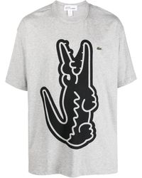 Comme des Garçons - X Lacoste Graphic-print Cotton T-shirt - Lyst