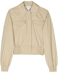 Sportmax - Cropped elasticated shirt jacket - Lyst