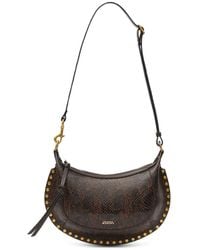 Isabel Marant - Oskan Moon Python-Effect Leather Shoulder Bag - Lyst