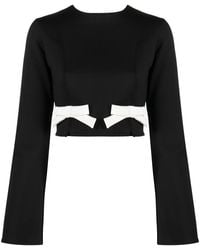 Viktor & Rolf - Bow-Detail Cropped Top - Lyst