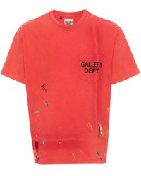 GALLERY DEPT. - Paint-splatter-detail Cotton T-shirt - Lyst