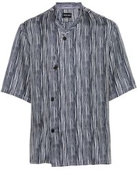 Giorgio Armani - Striped Silk Shirt - Lyst