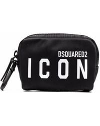 DSquared² - Kosmetiktasche Mit Logo-Print - Lyst