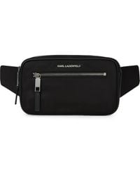 KARL LAGERFELD - K/Nylon Buckle Belt Bag - Lyst