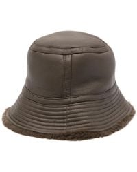 Yves Salomon - Leather Bucket Hat - Lyst