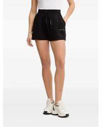 ARMANI EXCHANGE - Logo-Embroidered Drawstring Shorts - Lyst