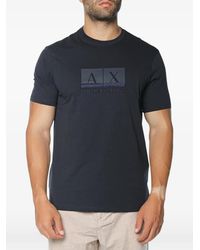 ARMANI EXCHANGE - Logo-Print Cotton T-Shirt - Lyst