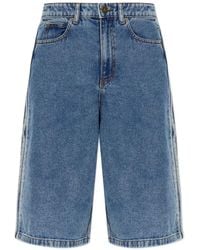 adidas - Mid-Rise Denim Shorts - Lyst