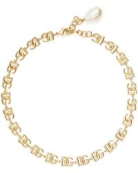 Dolce & Gabbana - Collar de cadena con logo DG - Lyst