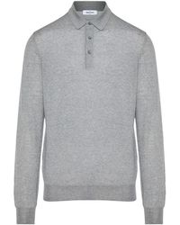 Gran Sasso - Long-Sleeve Knitted Polo Shirt - Lyst