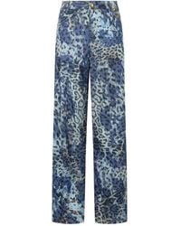 Roberto Cavalli - Jean À Imprimé Graphique - Lyst