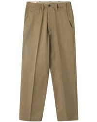 Fortela - Thomas Button-Cuff Chino Trousers - Lyst