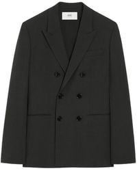 Ami Paris - Double-Breasted Wool Jacket - Lyst