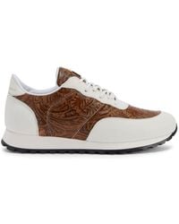 Giuseppe Zanotti - Jimi Running Panelled Leather Sneakers - Lyst